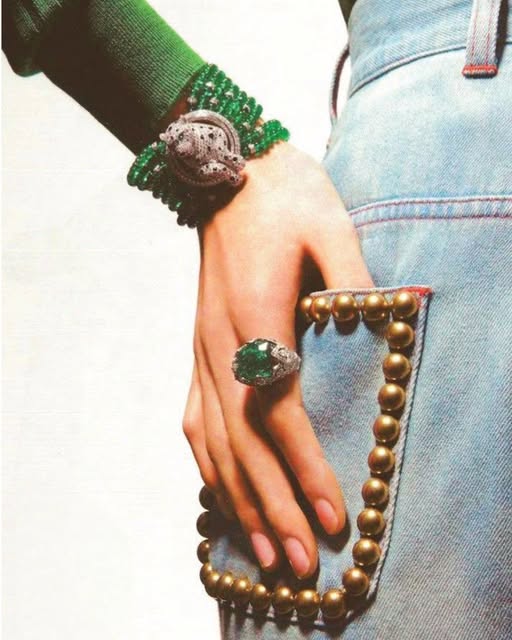 Emerald Cuff and Ring